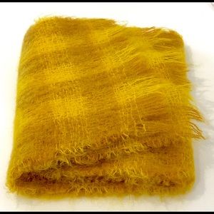 Vintage Golden 100% Mohair Scarf From Scotland